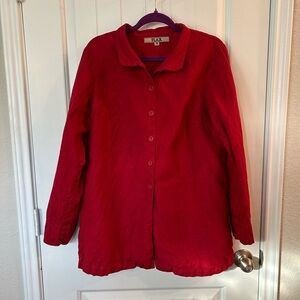 FLAX Women’s Button-Down Linen Shirt